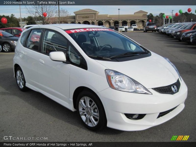 Taffeta White / Sport Black 2009 Honda Fit Sport