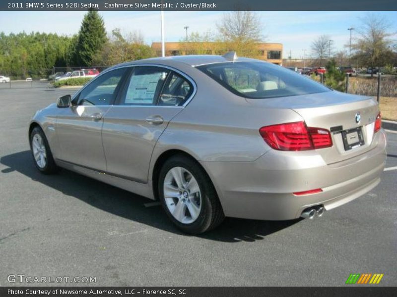 Cashmere Silver Metallic / Oyster/Black 2011 BMW 5 Series 528i Sedan