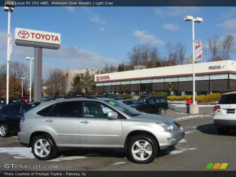 Millenium Silver Metallic / Light Gray 2008 Lexus RX 350 AWD