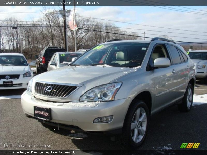 Millenium Silver Metallic / Light Gray 2008 Lexus RX 350 AWD