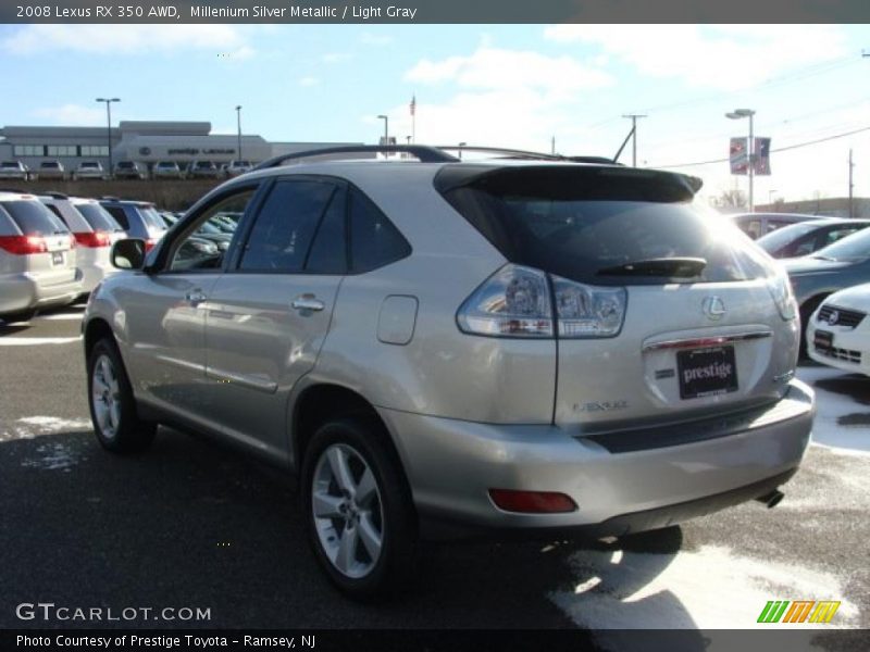 Millenium Silver Metallic / Light Gray 2008 Lexus RX 350 AWD
