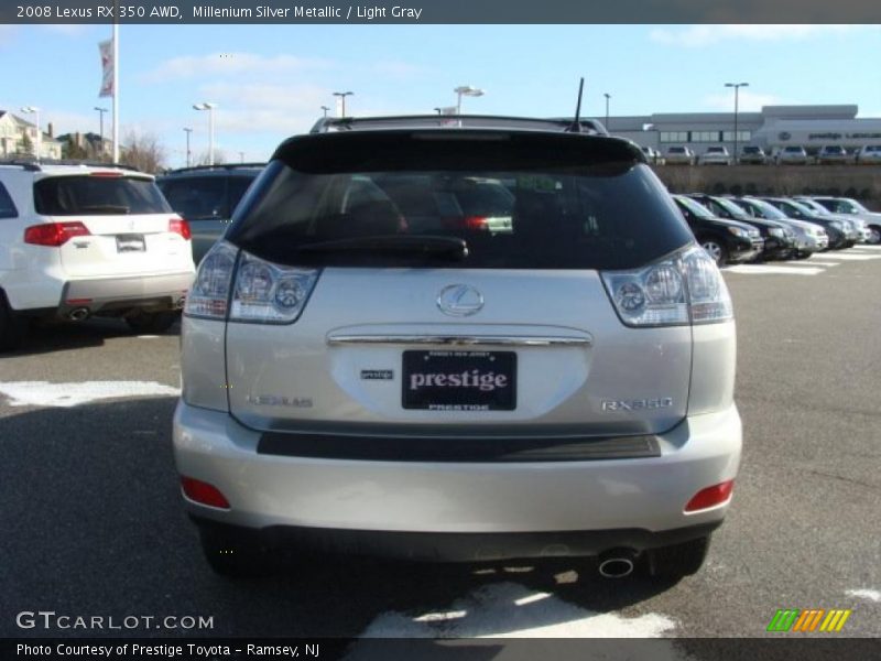 Millenium Silver Metallic / Light Gray 2008 Lexus RX 350 AWD