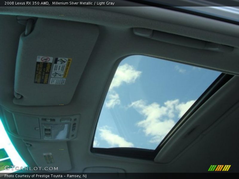 Millenium Silver Metallic / Light Gray 2008 Lexus RX 350 AWD