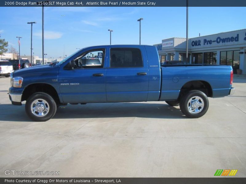 Atlantic Blue Pearl / Medium Slate Gray 2006 Dodge Ram 1500 SLT Mega Cab 4x4