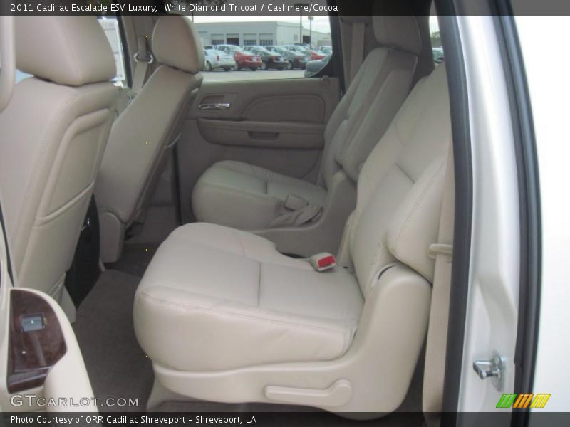 White Diamond Tricoat / Cashmere/Cocoa 2011 Cadillac Escalade ESV Luxury