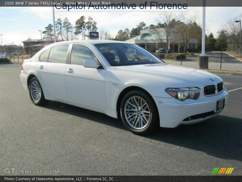 Alpine White / Black/Black 2005 BMW 7 Series 745Li Sedan