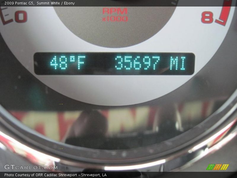 Summit White / Ebony 2009 Pontiac G5