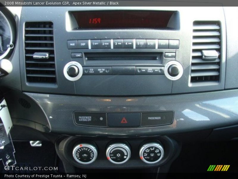 Apex Silver Metallic / Black 2008 Mitsubishi Lancer Evolution GSR
