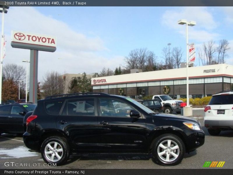Black / Taupe 2008 Toyota RAV4 Limited 4WD