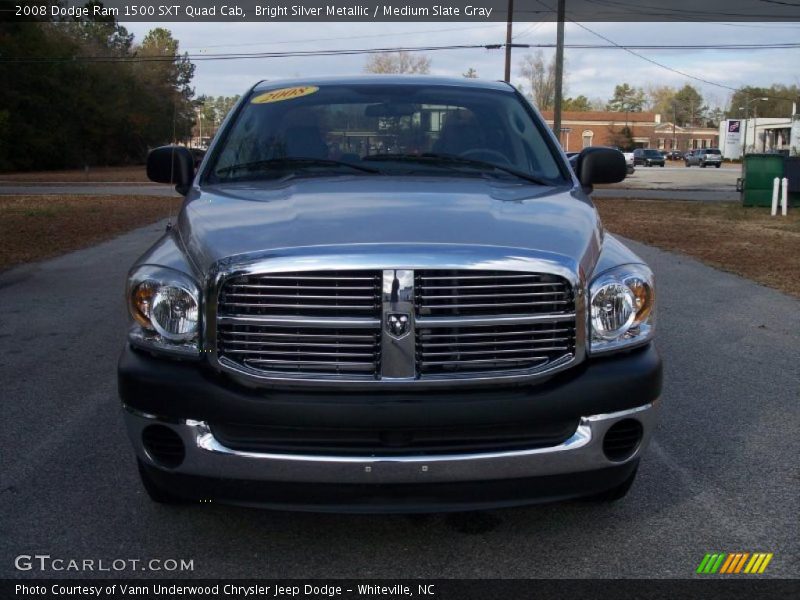 Bright Silver Metallic / Medium Slate Gray 2008 Dodge Ram 1500 SXT Quad Cab
