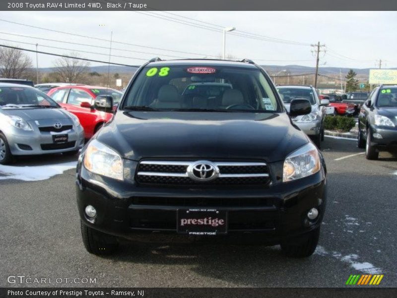 Black / Taupe 2008 Toyota RAV4 Limited 4WD