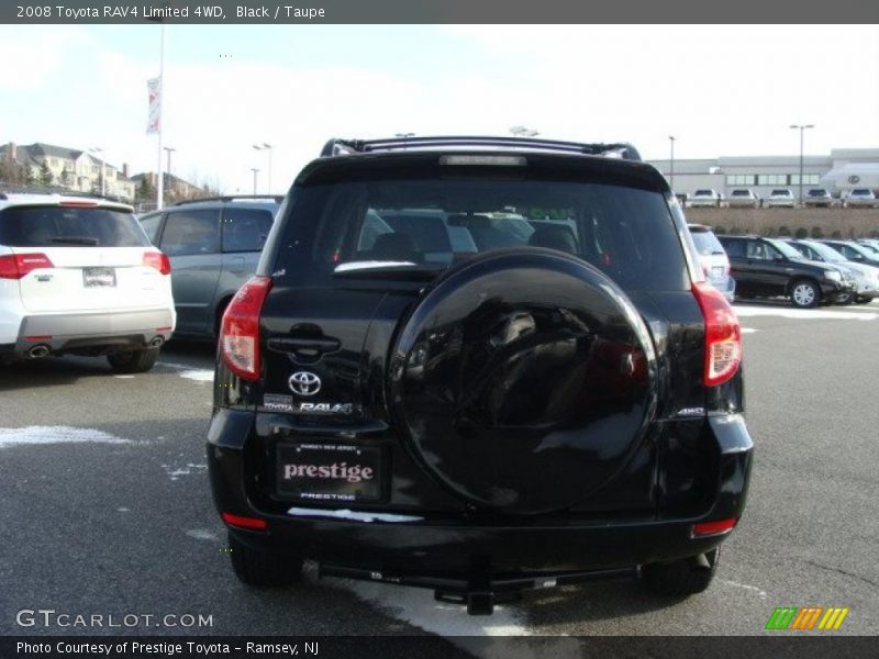Black / Taupe 2008 Toyota RAV4 Limited 4WD