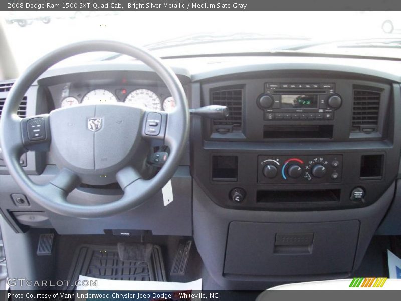 Bright Silver Metallic / Medium Slate Gray 2008 Dodge Ram 1500 SXT Quad Cab
