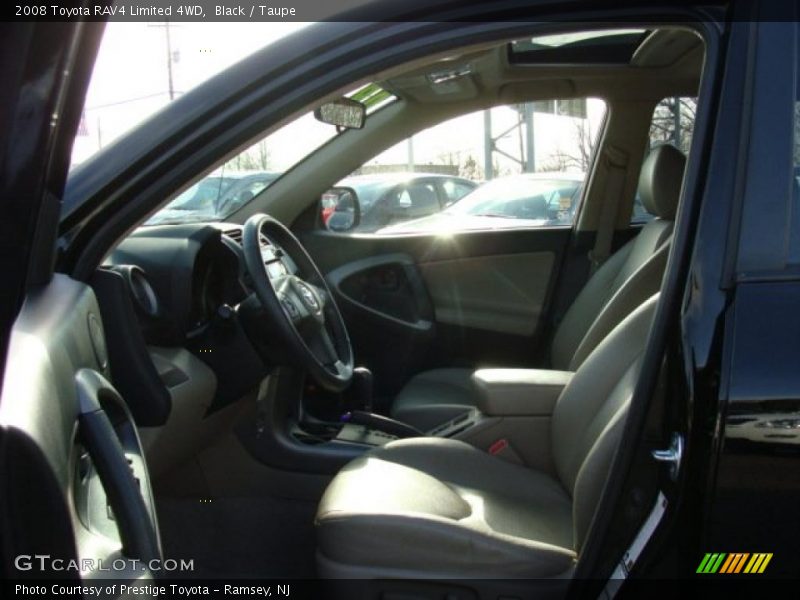 Black / Taupe 2008 Toyota RAV4 Limited 4WD
