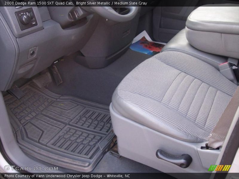 Bright Silver Metallic / Medium Slate Gray 2008 Dodge Ram 1500 SXT Quad Cab