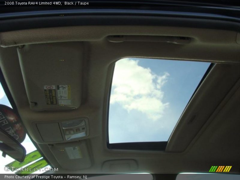 Black / Taupe 2008 Toyota RAV4 Limited 4WD