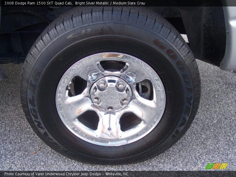 Bright Silver Metallic / Medium Slate Gray 2008 Dodge Ram 1500 SXT Quad Cab