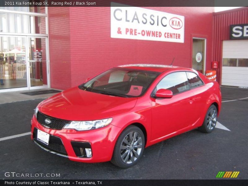 Racing Red / Black Sport 2011 Kia Forte Koup SX