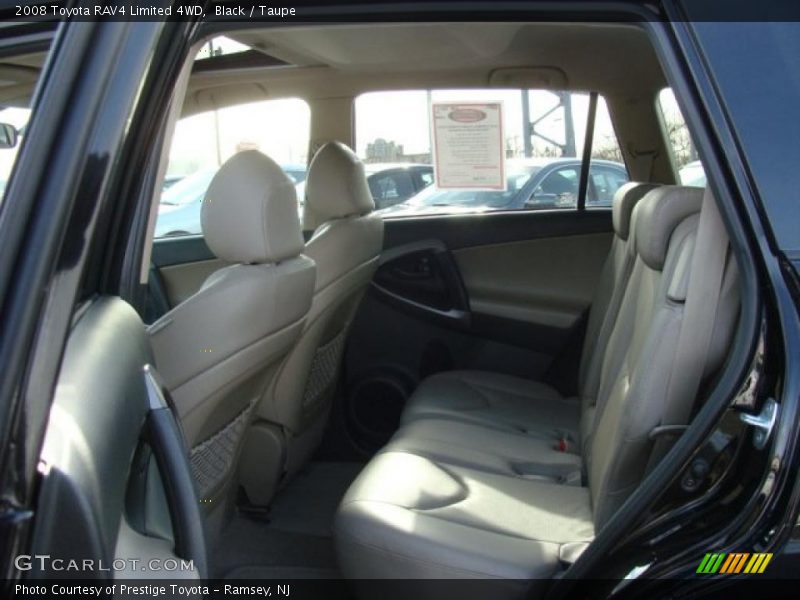 Black / Taupe 2008 Toyota RAV4 Limited 4WD