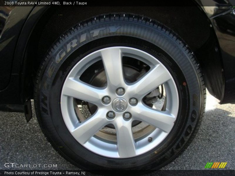 Black / Taupe 2008 Toyota RAV4 Limited 4WD