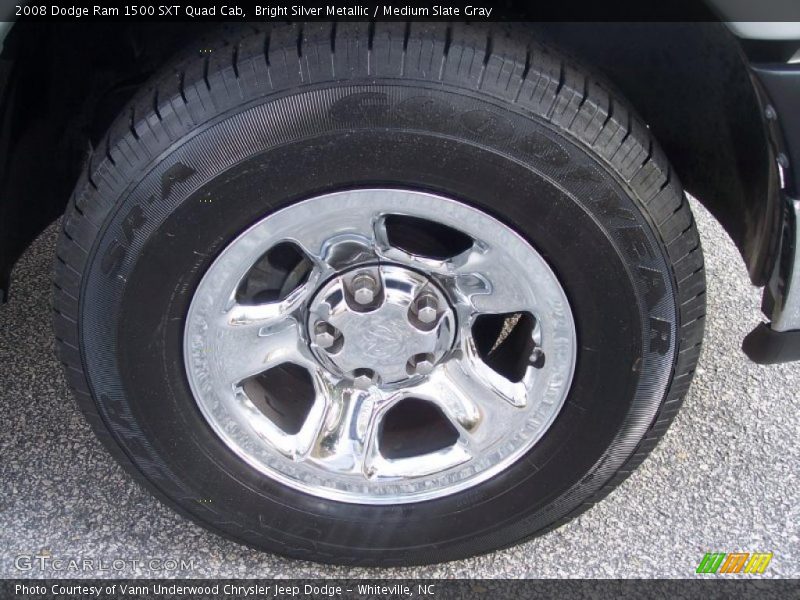 Bright Silver Metallic / Medium Slate Gray 2008 Dodge Ram 1500 SXT Quad Cab