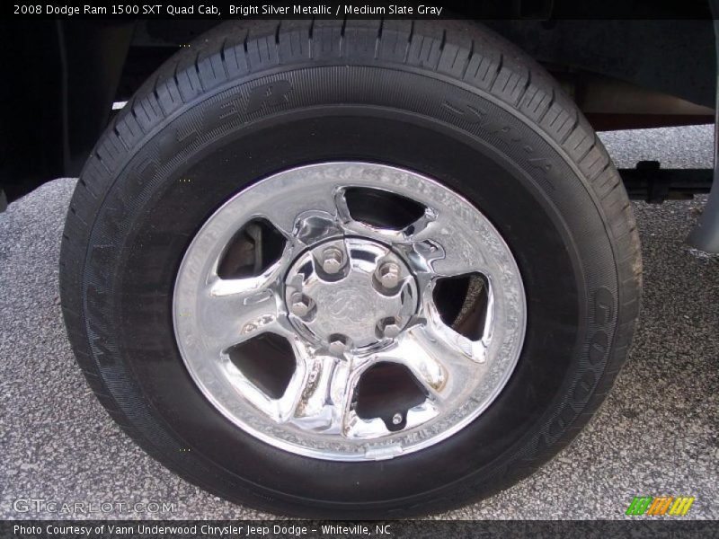 Bright Silver Metallic / Medium Slate Gray 2008 Dodge Ram 1500 SXT Quad Cab