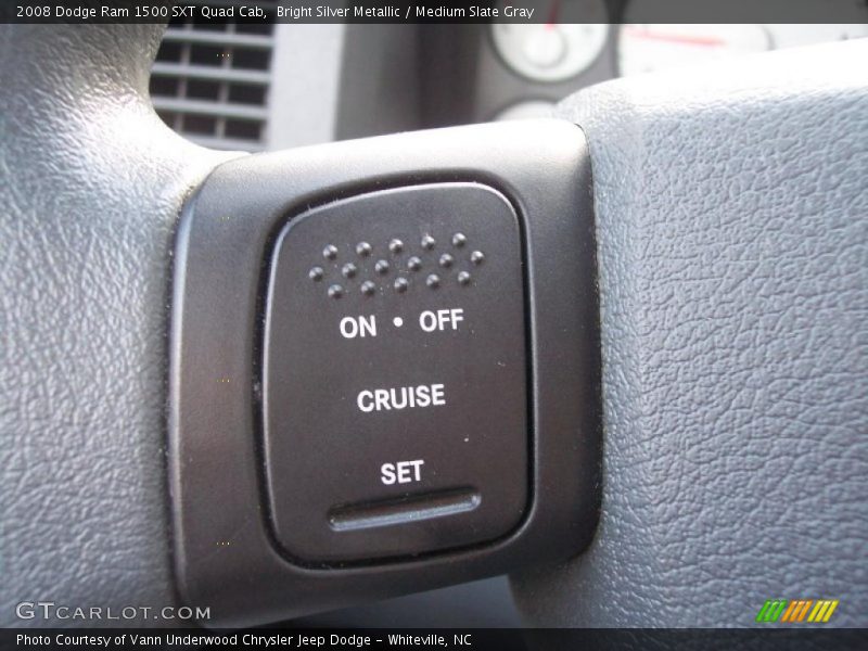 Bright Silver Metallic / Medium Slate Gray 2008 Dodge Ram 1500 SXT Quad Cab