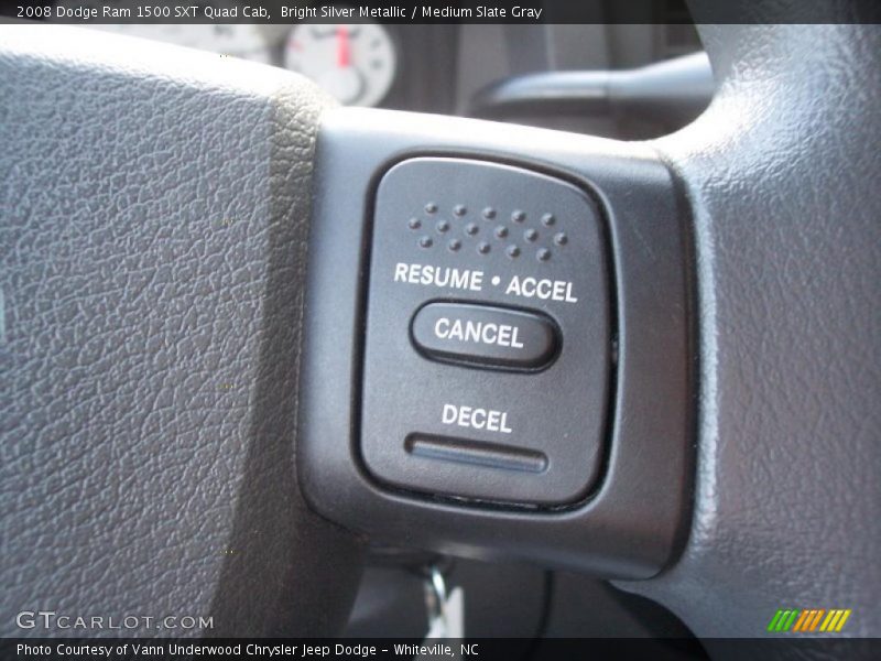Bright Silver Metallic / Medium Slate Gray 2008 Dodge Ram 1500 SXT Quad Cab