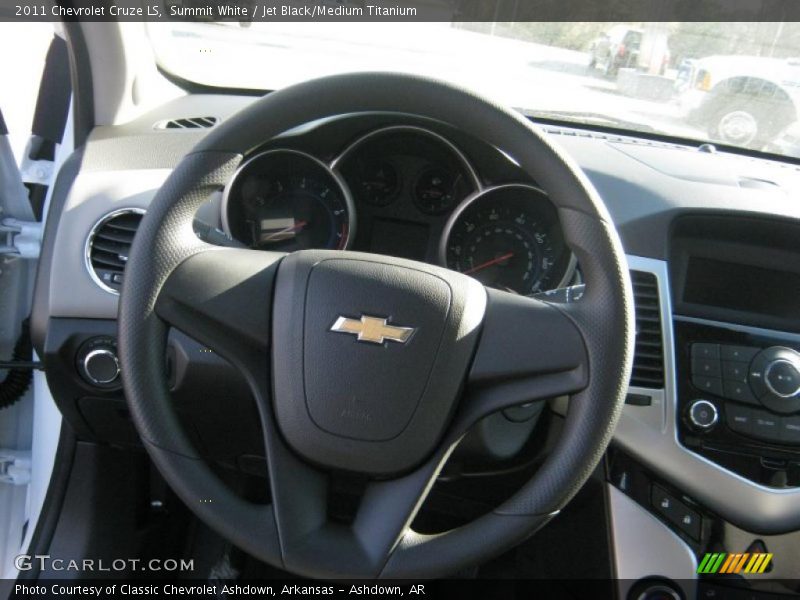 Summit White / Jet Black/Medium Titanium 2011 Chevrolet Cruze LS