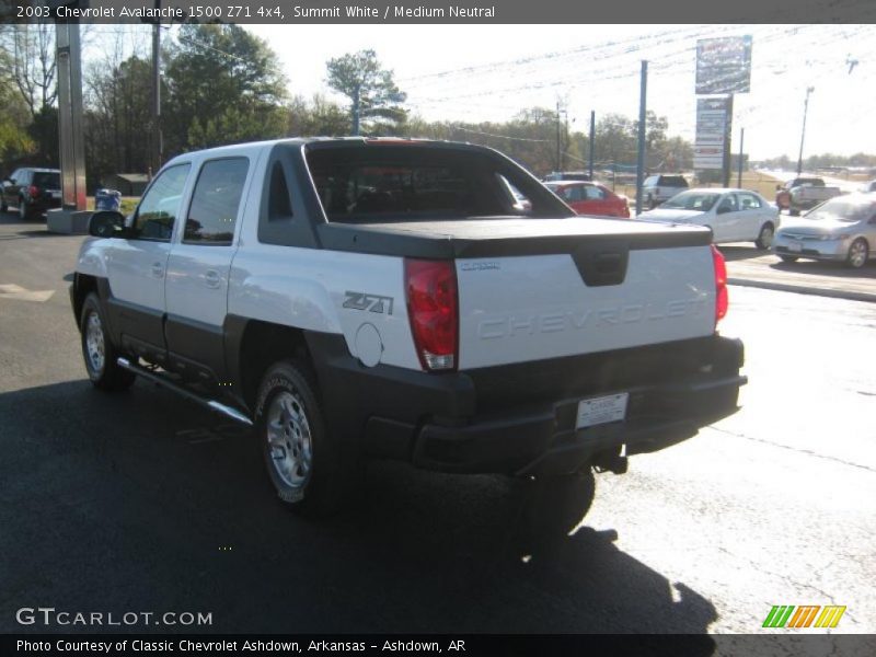 Summit White / Medium Neutral 2003 Chevrolet Avalanche 1500 Z71 4x4