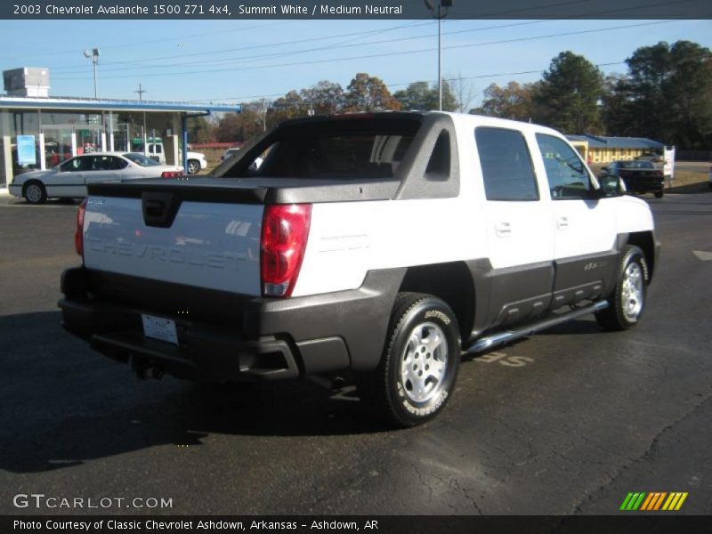 Summit White / Medium Neutral 2003 Chevrolet Avalanche 1500 Z71 4x4