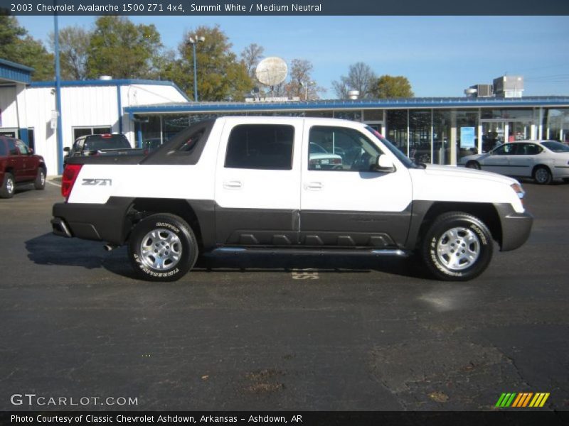 Summit White / Medium Neutral 2003 Chevrolet Avalanche 1500 Z71 4x4