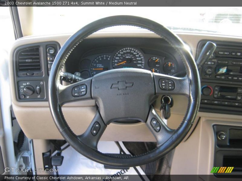 Summit White / Medium Neutral 2003 Chevrolet Avalanche 1500 Z71 4x4