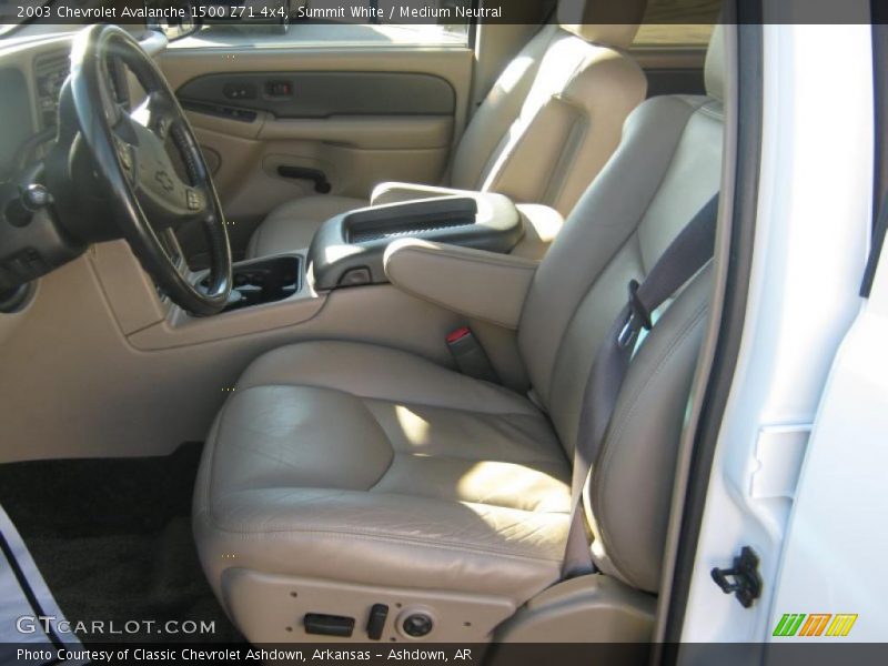 Summit White / Medium Neutral 2003 Chevrolet Avalanche 1500 Z71 4x4
