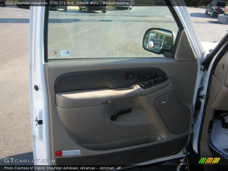 Summit White / Medium Neutral 2003 Chevrolet Avalanche 1500 Z71 4x4