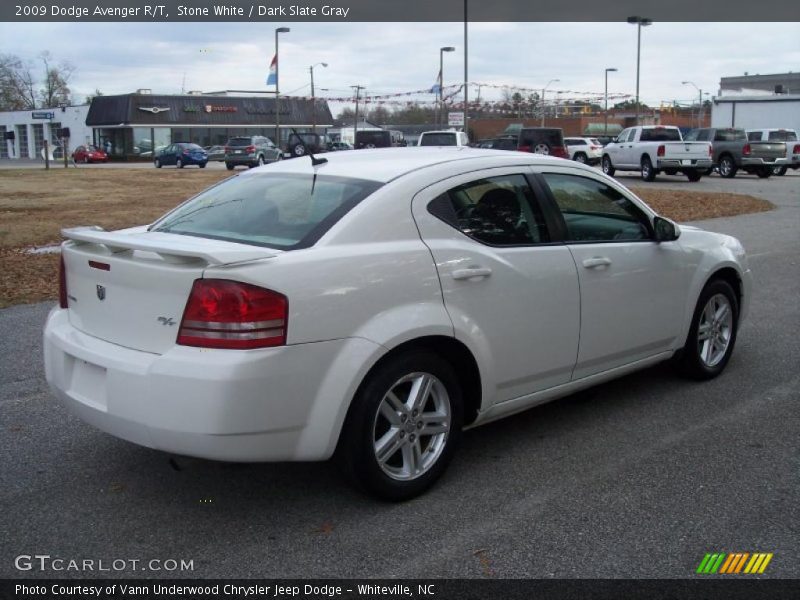 Stone White / Dark Slate Gray 2009 Dodge Avenger R/T