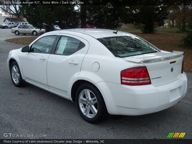 Stone White / Dark Slate Gray 2009 Dodge Avenger R/T
