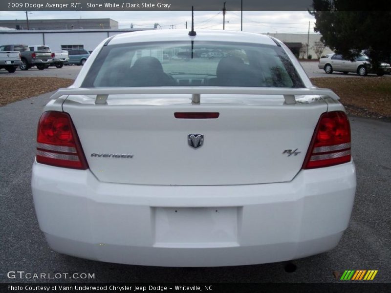 Stone White / Dark Slate Gray 2009 Dodge Avenger R/T