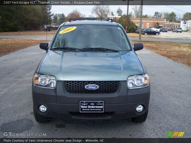 Titanium Green Metallic / Medium/Dark Flint 2007 Ford Escape XLT