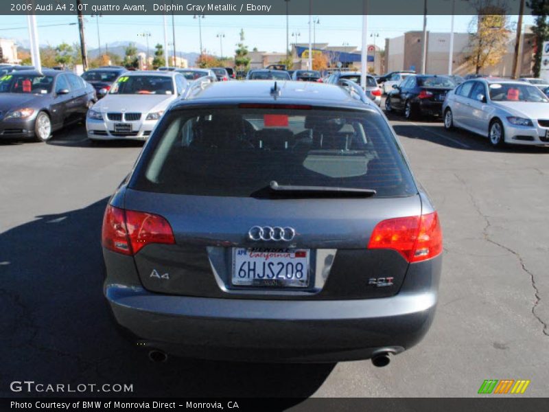 Dolphin Gray Metallic / Ebony 2006 Audi A4 2.0T quattro Avant