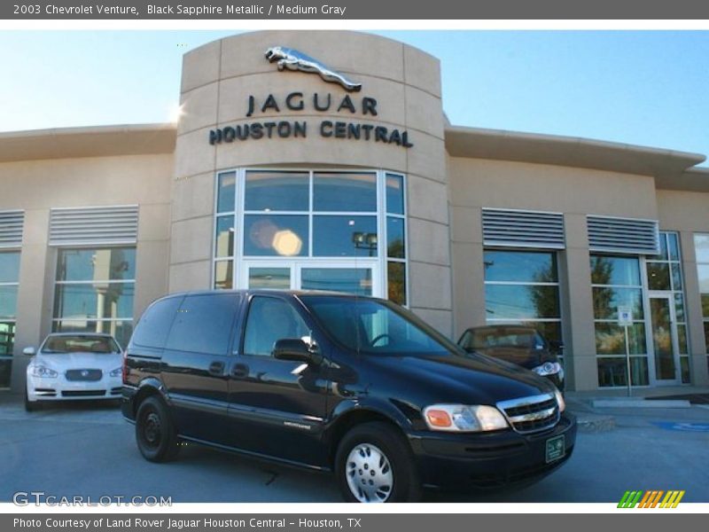 Black Sapphire Metallic / Medium Gray 2003 Chevrolet Venture