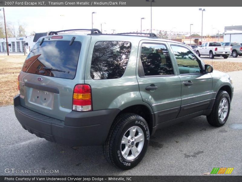 Titanium Green Metallic / Medium/Dark Flint 2007 Ford Escape XLT