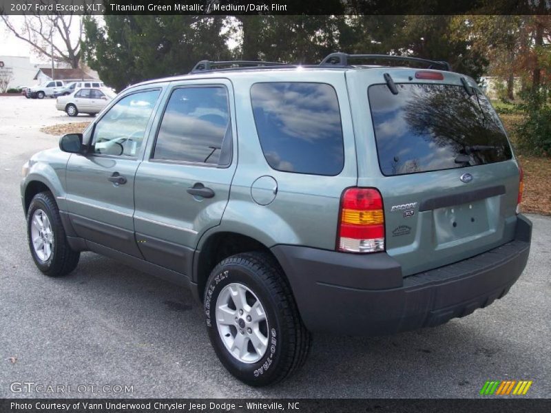 Titanium Green Metallic / Medium/Dark Flint 2007 Ford Escape XLT