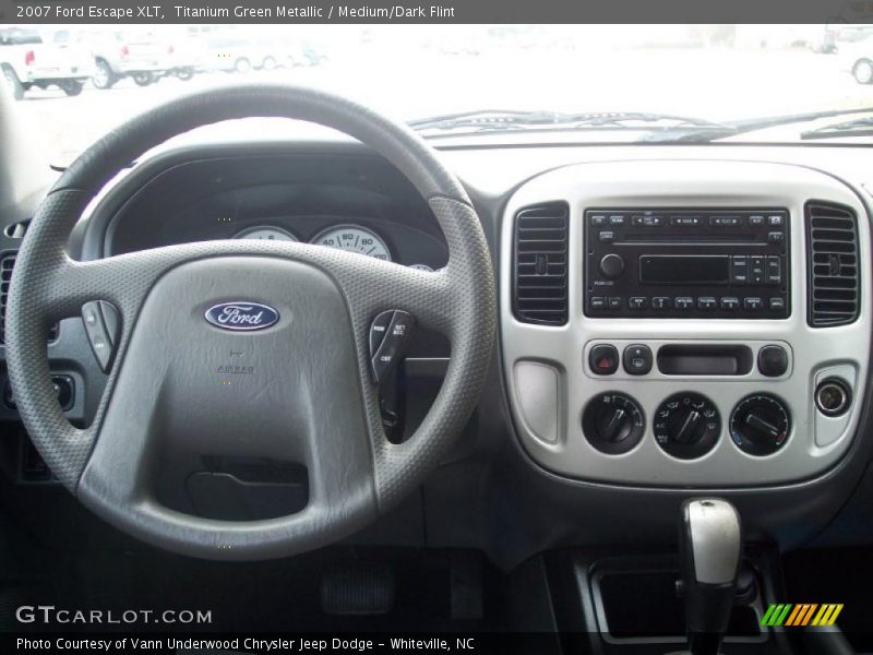 Titanium Green Metallic / Medium/Dark Flint 2007 Ford Escape XLT