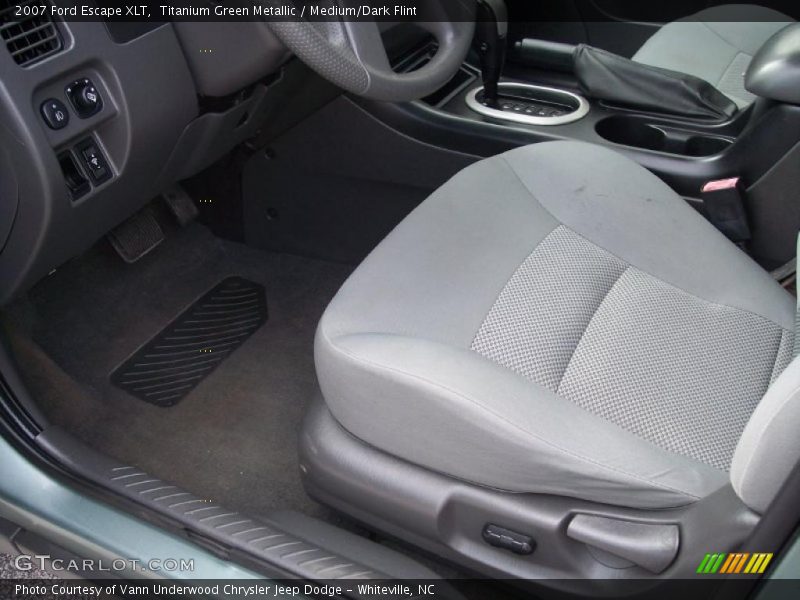 Titanium Green Metallic / Medium/Dark Flint 2007 Ford Escape XLT