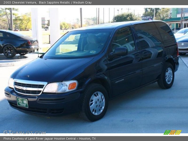 Black Sapphire Metallic / Medium Gray 2003 Chevrolet Venture