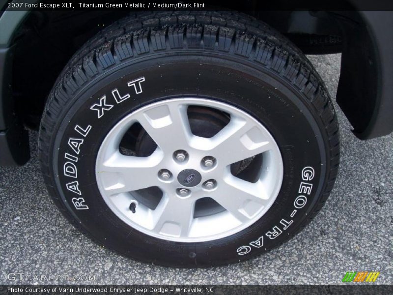 Titanium Green Metallic / Medium/Dark Flint 2007 Ford Escape XLT