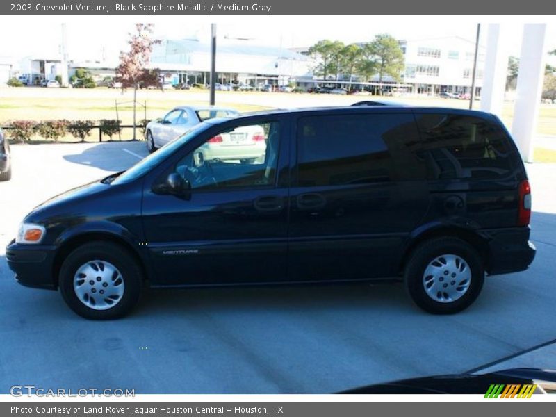 Black Sapphire Metallic / Medium Gray 2003 Chevrolet Venture