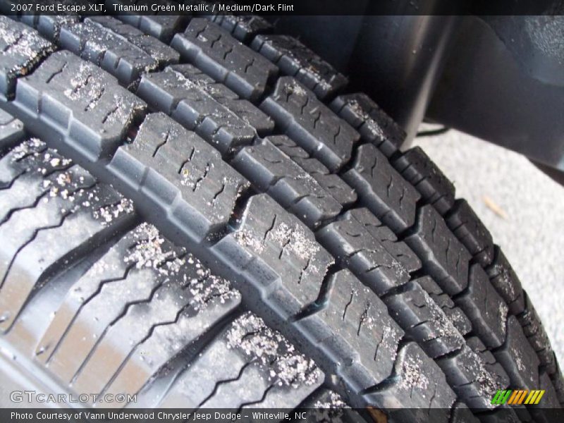 Titanium Green Metallic / Medium/Dark Flint 2007 Ford Escape XLT