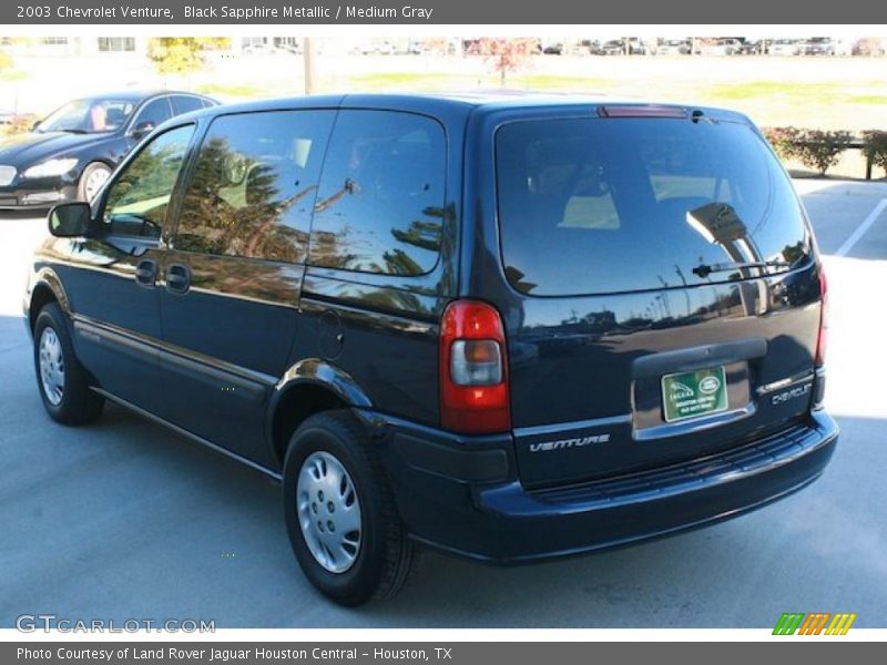 Black Sapphire Metallic / Medium Gray 2003 Chevrolet Venture